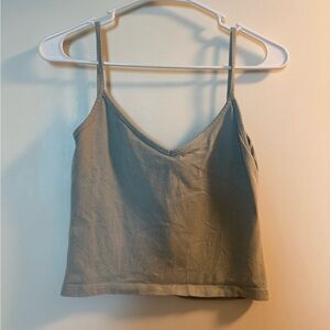 John Galt Sage/Gray Spaghetti Strap Top